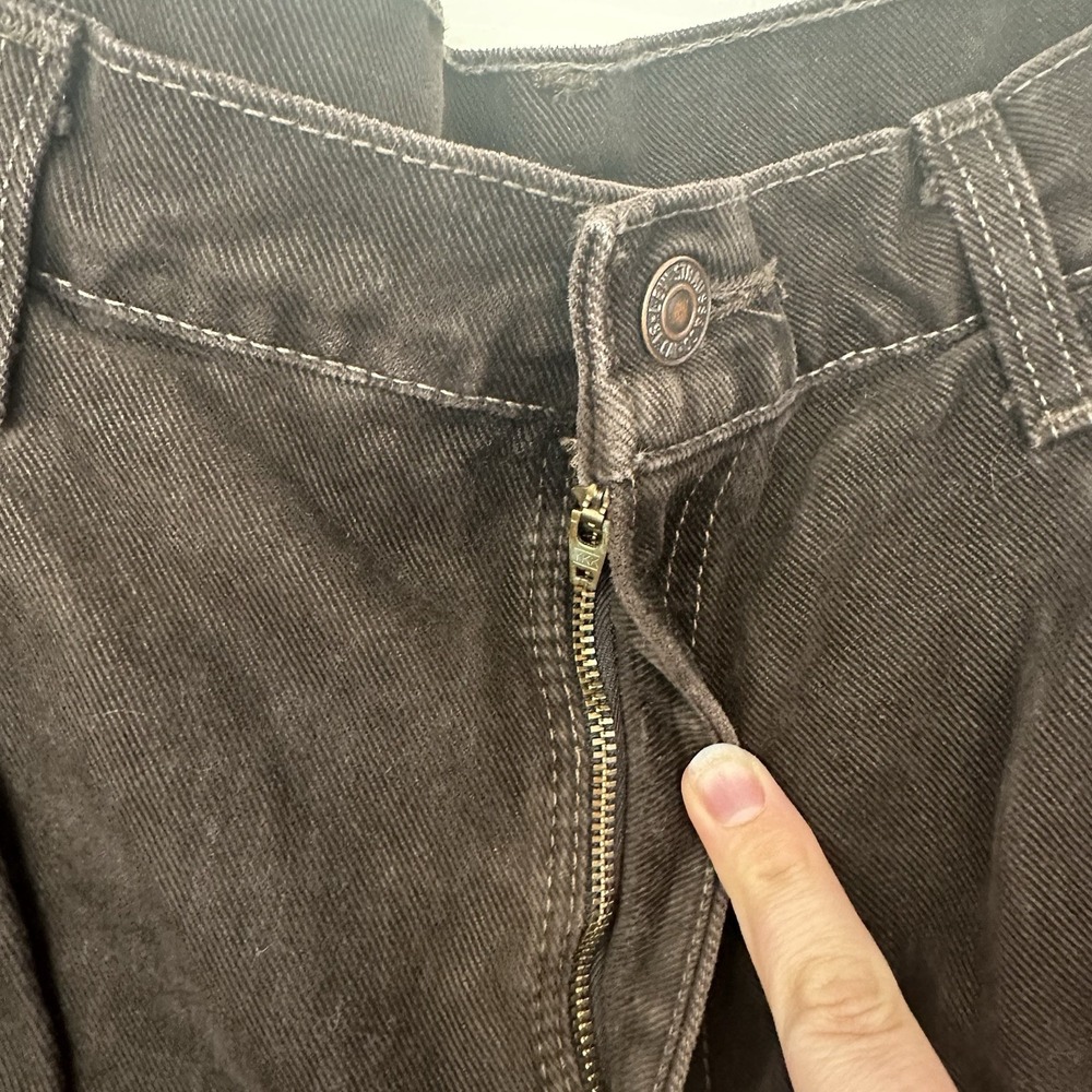 Levi's‎ 546 Vintage 90s USA Made Mens Jeans 38x30  Brown Denim Y2K Skater Grunge - Picture 3 of 14